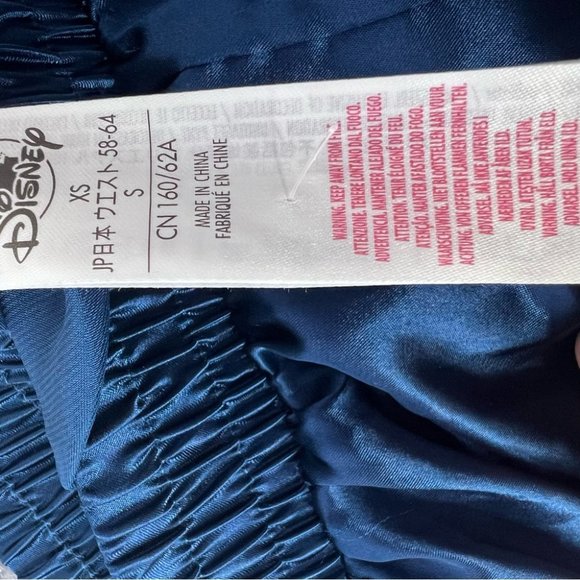 Disney shorts silky satin nautical Mickey mouse embroidery bottom leg slits - Picture 5 of 7